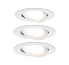 EBL Set Nova Coin round swiveling LED3x6.5W 2700K 230V matt white/aluminium