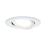 Paulmann EBL Set Nova Coin round swiveling LED1x6.5W 2700K 230V matt white/aluminium