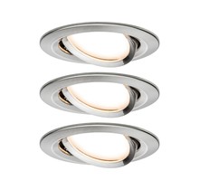 EBL Set Nova Coin round swiveling LED3x6.5W 2700K 230V iron brushed/aluminium