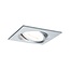 Paulmann EBL Set Nova square swiveling LED 1x6.5W2700K 230V GU10 51mm aluminum ged/aluminium