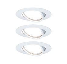 EBL Base Coin LED swiveling 3-stepdim3x5W 230V 51mm white/metal