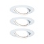Paulmann EBL Base round swiveling LED 3-stepdim3x5W 230V GU10 51mm white/metal