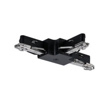 URail T-connector rigid black matt 230V plastic/metal