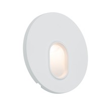 Wall EBL set round 1x1.7W 2700K 230V white / plastic