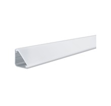 Delta profile with diffuser 1m anodized aluminum, satin, aluminum / plastic