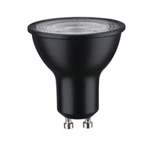 LED reflector 7 Watt black matt GU10 2.700K warm white