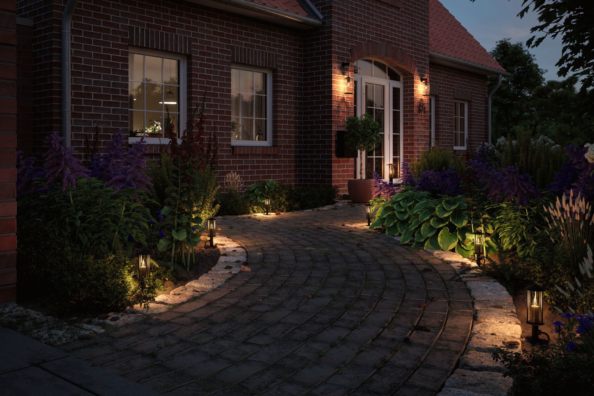 Paulmann Plug & Shine bollard Classic IP44 K 2W 24V Anthracite E14