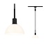 Paulmann URail pendulum Sarrasani black matt opal max. 20W E14 without lamp