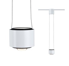 URail LED pendant Aldan 1-lamp 1x8.5W white / black dimmable