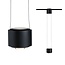 Paulmann URail LED pendant Aldan 1-lamp 1x8.5W black matt, dimmable