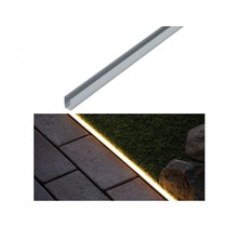 Plug & Shine LED strip profile warm white aluminum profile 1m