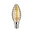 Paulmann  LED candle twisted glass E14 230V 430lm 4.7W 2500K gold