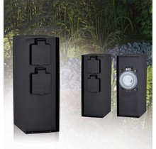 Rio socket column timer IP44 anthracite