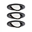 Paulmann  LED recessed light Nova Coin basic set swiveling round 84mm 50° Coin 3x6.5W 3x460lm 230V 2700K matt black