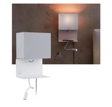 Wall light with shelf Merani E27 3000K 120lm 230V 2.5W Grey/White
