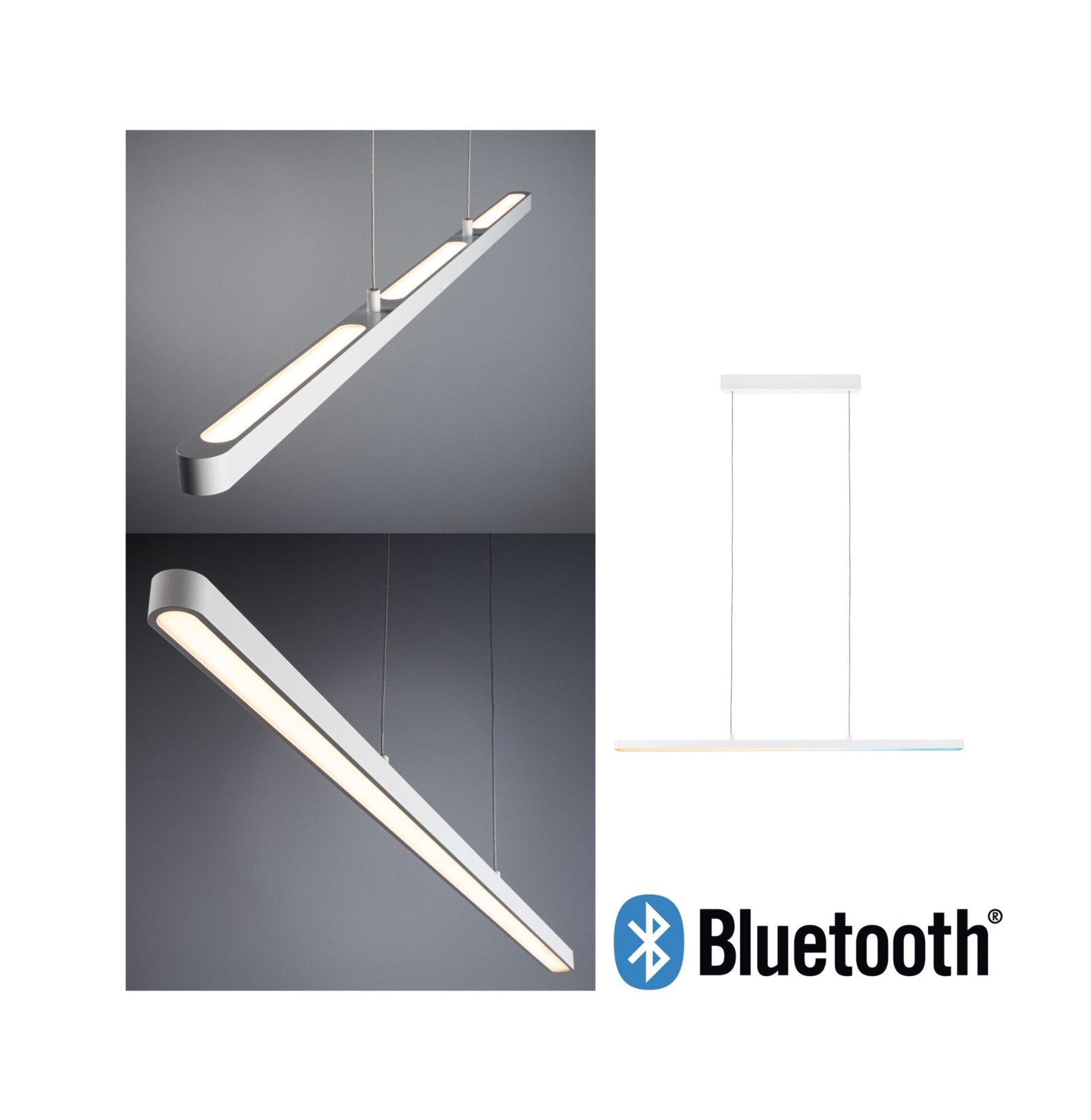Tunable Pendelleuchte Lento LED Bluetooth White