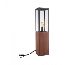 Plug & Shine bollard light Venea IP44 1900K 2W wood