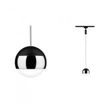 URail LED pendant Capsule II 400lm 6W 4000K dimmable 230V matt black/chrome