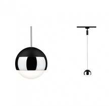 URail LED pendant Capsule II 400lm 6W 2700K dimmable 230V matt black/chrome