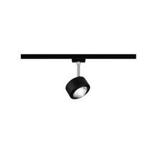 URail LED track spot Aldan single spot 800lm 8W 4000K dimmable 230V matt black/black