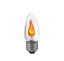 Light bulb flickering candle E27 230V 1lm 3W clear