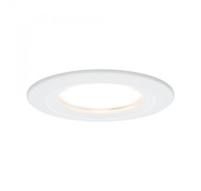 LED recessed light Nova Coin rigid IP44 round 78mm Coin 6W 470lm 230V dimmable 2700K matt white