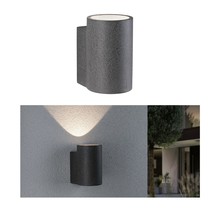 LED outdoor wall light Concrea IP65 110x135mm 3000K 6.8W 300lm 230V Black Sandstone Concrete