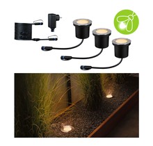 Plug & Shine LED recessed floor light Floor basic set Insect-friendly