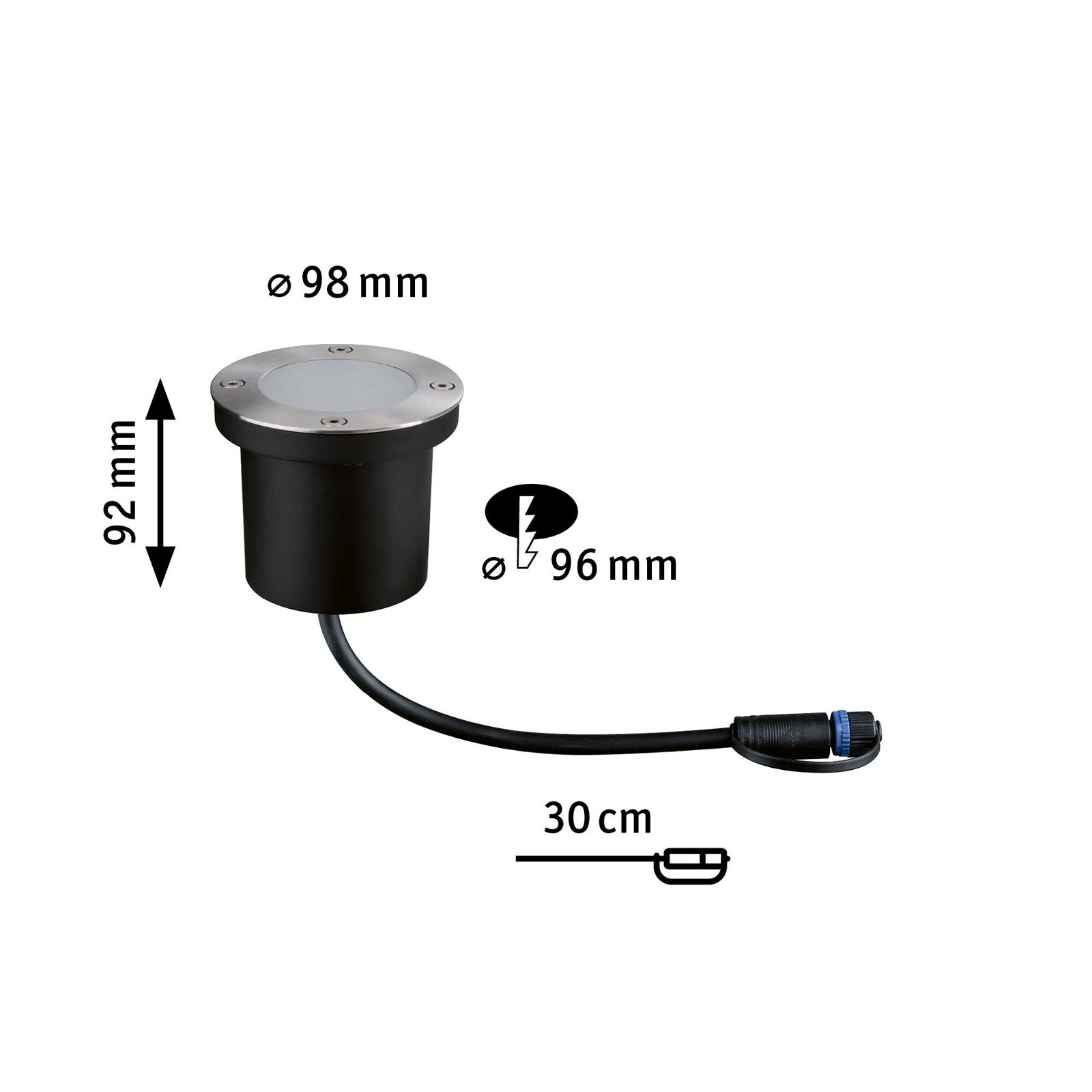 Plug & Shine LED recessed floor light Floor single light Insect  