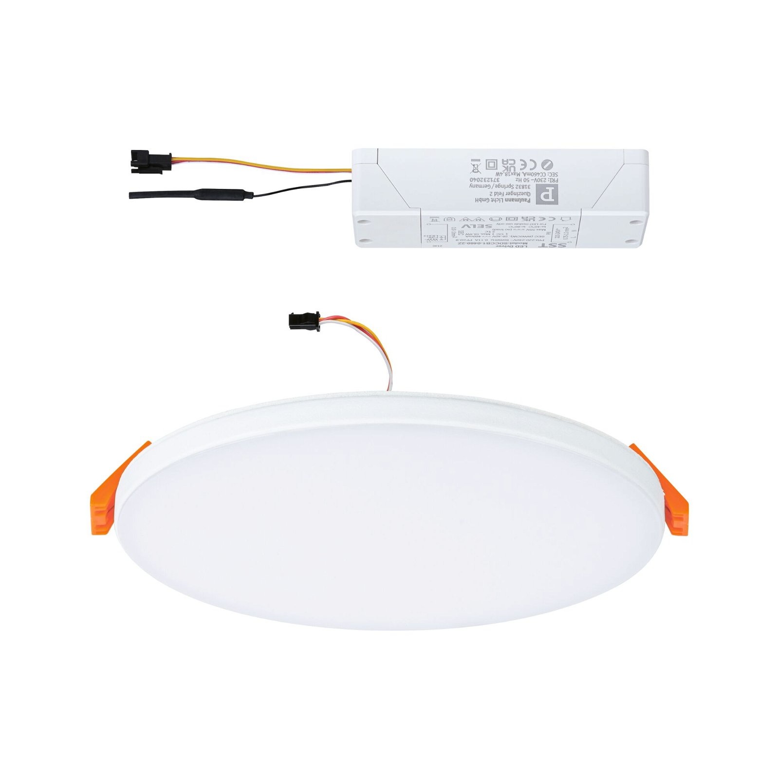 VariFit LED Einbaupanel Veluna Edge IP44 White Weiß rund 1000lm 160mm dimmbar Tunable