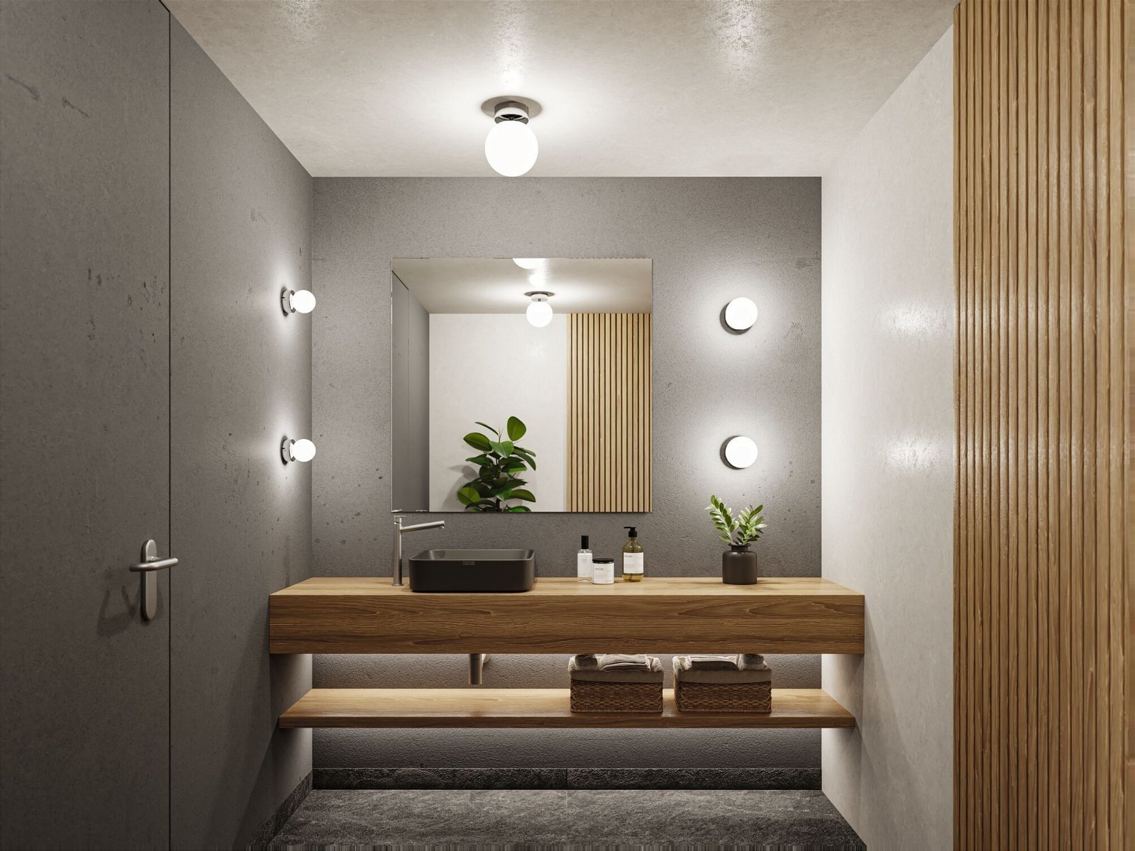 Paulmann Selection ceiling Gove light Bathroom