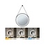 Paulmann LED illuminated mirror Mirra IP44 White Switch 750lm 230V 11.5W Dimmable Black/mirror