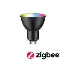Smart Home Zigbee 3.0 LED reflector GU10 350lm 4.8W RGBW+ dimmable matt black