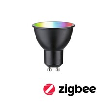 Smart Home Zigbee 3.0 LED Reflektor GU10  350lm 4,8W RGBW+ dimmbar Schwarz matt