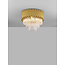 Nova Luce Gold Aluminum & Crystal (96 pcs) LED E14 5x5 Watt 230 Volt IP20 Bulb Excluded D: 40 H: 32.5 cm