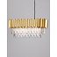 Nova Luce Gold Aluminum & Crystal LED E14 5x5 Watt 230 Volt IP20 Bulb Excluded L: 70 W: 25 H: 120 cm Adjustable Height