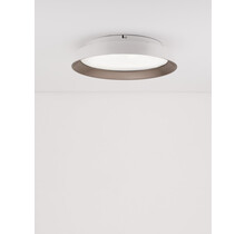Nova Luce Triac Dimmable Sandy White Outside<br /> Coffee Inside 