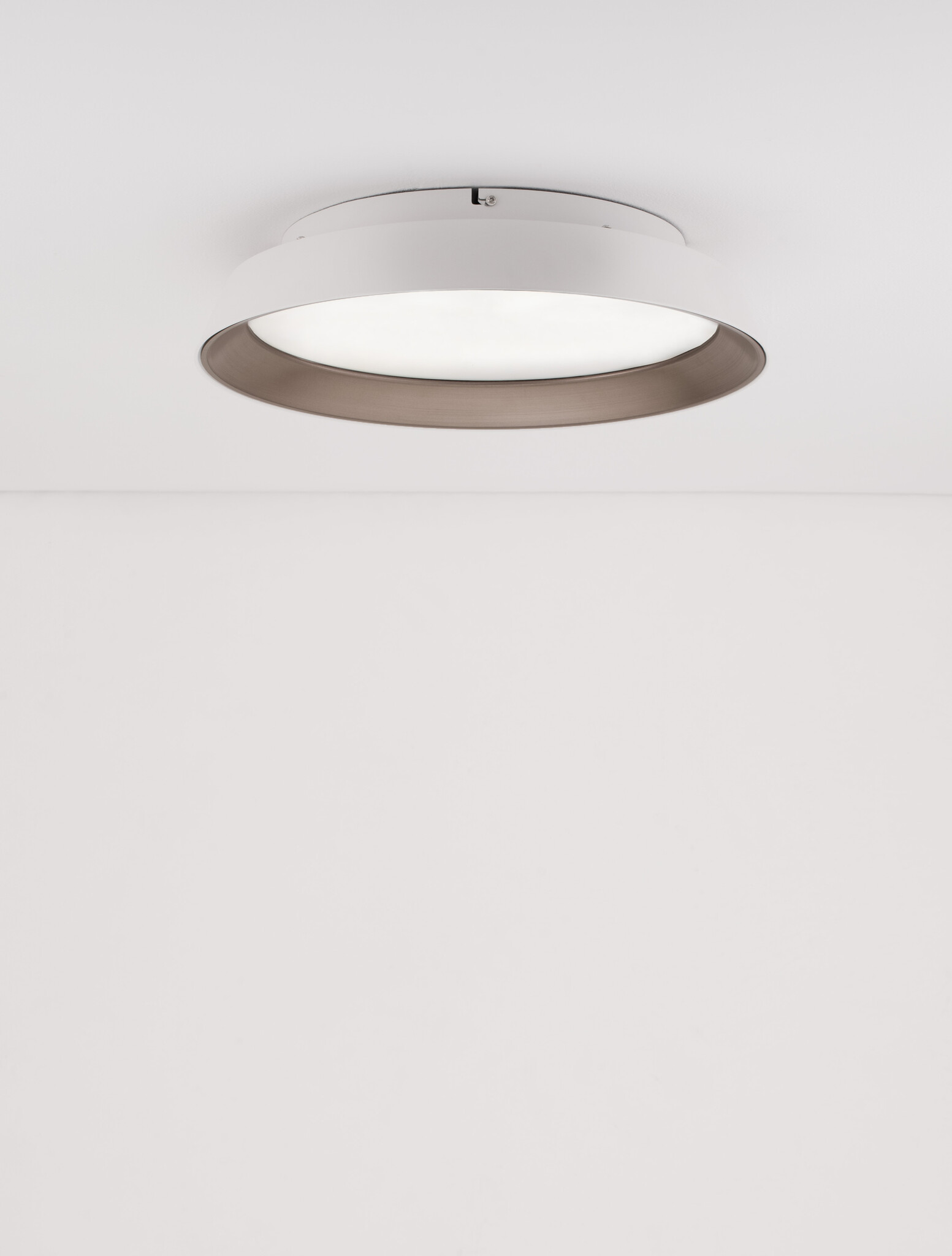 Nova Luce Triac Dimmable Sandy White Outside<br /> Coffee Inside 