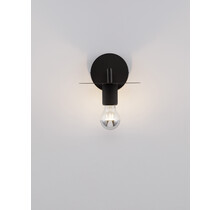 Black Metal LED E27 1x12 Watt 230 Volt IP20 Bulb Excluded D: 12 W: 21 H: 15.5 cm