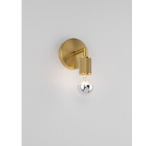 Gold Metal LED E27 1x12 Watt 230 Volt IP20 Bulb Excluded D: 12 W: 12 H: 15.5 cm