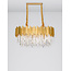 Nova Luce Gold Metal & Crystal<br />
LED E14 8x5 Watt 230 Volt<br />
IP20 Bulb Excluded<br />
L: 80 W: 30 H: 120 cm Adjustable Height