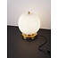 Nova Luce Brass Gold Metal & Opal Glass LED E14 1x5 Watt 230 Volt IP20 Bulb Excluded Cable Length: 160 cm D: 18.5 H: 22.5 cm