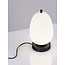 Nova Luce Black Metal & Opal Glass LED E14 1x5 Watt 230 Volt IP20 Bulb Excluded Cable Length: 160 cm D: 15.8 H: 28 cm