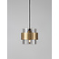 Nova Luce Smoky Glass<br />
Brass Gold Metal <br />
LED E27 1x12 Watt 230 Volt <br />
IP20 Bulb Excluded<br />
D: 18 H1: 16 H2: 220 cm Adjustable height