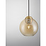 Nova Luce Brass Gold Metal <br />
& Amber Glass <br />
LED E27 1x12 Watt 230 Volt <br />
IP20 Bulb Excluded <br />
D: 24 H1: 24.8 H2: 183.8 cm Adjustable height