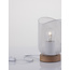 Nova Luce Matt White Metal Natural Wood LED E27 1x12 Watt 230 Volt IP20 Bulb Excluded Cable Length: 160 cm D: 12 H: 17 cm