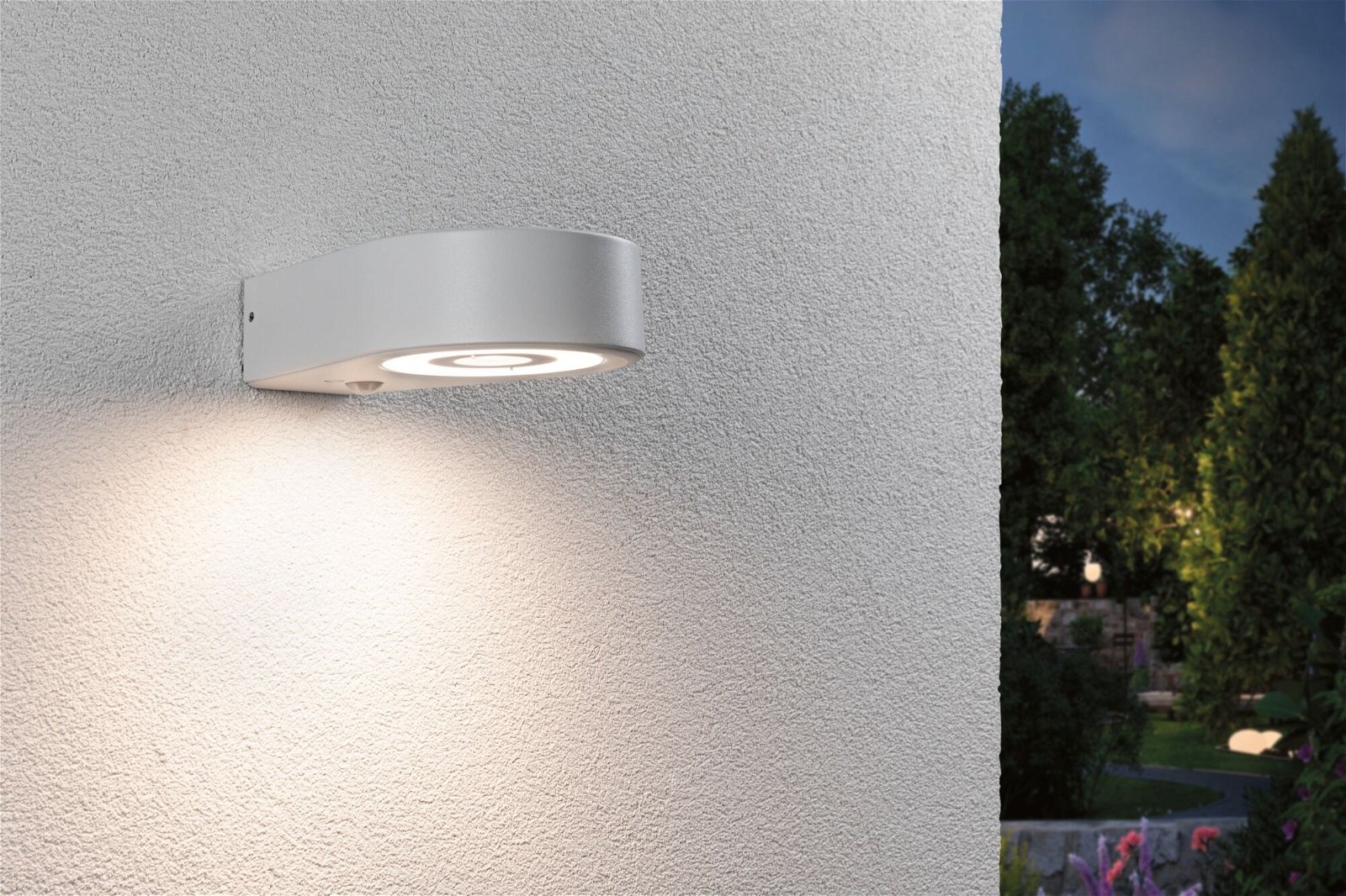 Outd 230V Wall Silma 1 Sensor White