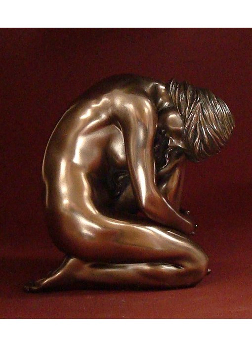 BodyTalk Escultura desnuda mujer sentada - M