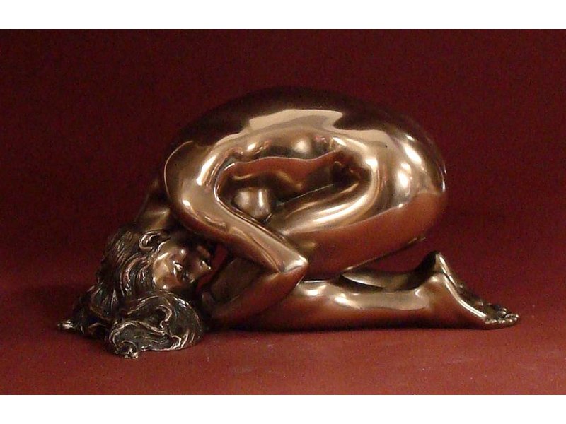 BodyTalk Nackte Frau - Skulptur in Bronze
