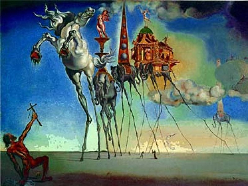 Salvador Dali Beeld "La tentation de St.Antoine" - Salvador Dali